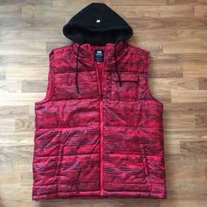 Mens Ecko Unltd Vest with hood. Extra-Large.